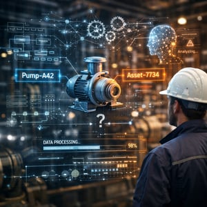 Image depicts data and analytics from a pump