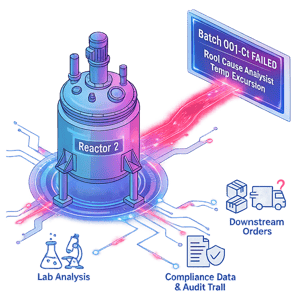 Diagram explaining the root cause failure detection with use of semantic graph.